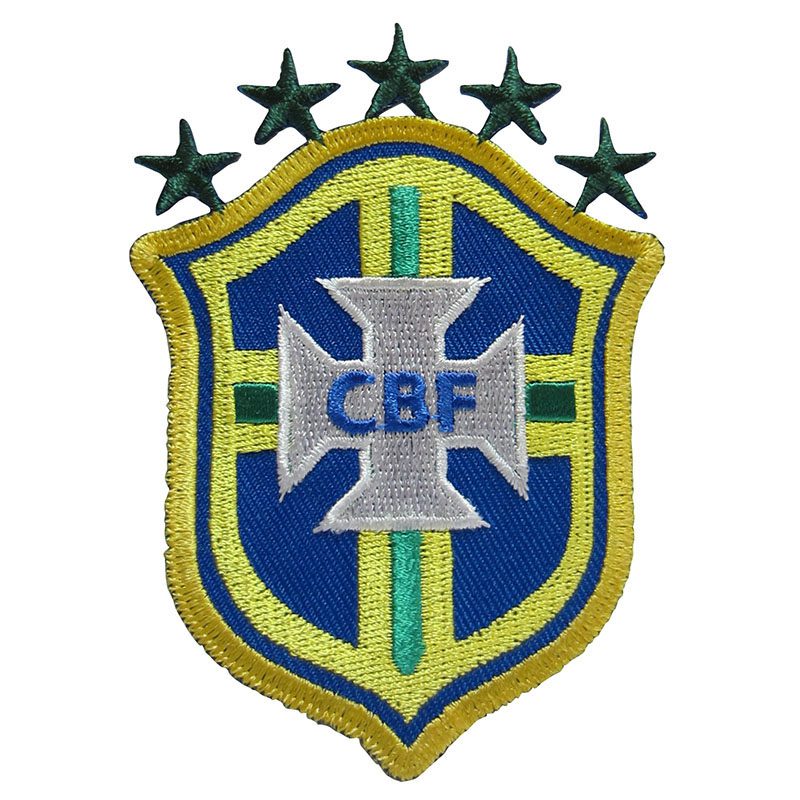BRAZIL FLAG PATCH BRAZILIAN BRASIL EMBROIDERED EMBLEM w/ VELCRO® Brand  Fastener