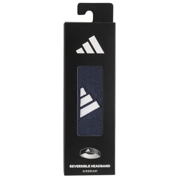 Adidas reversible navy blue headband.