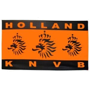 HOLLAND `KNVB` CREST FLAG ORANGE - Soccer Plus