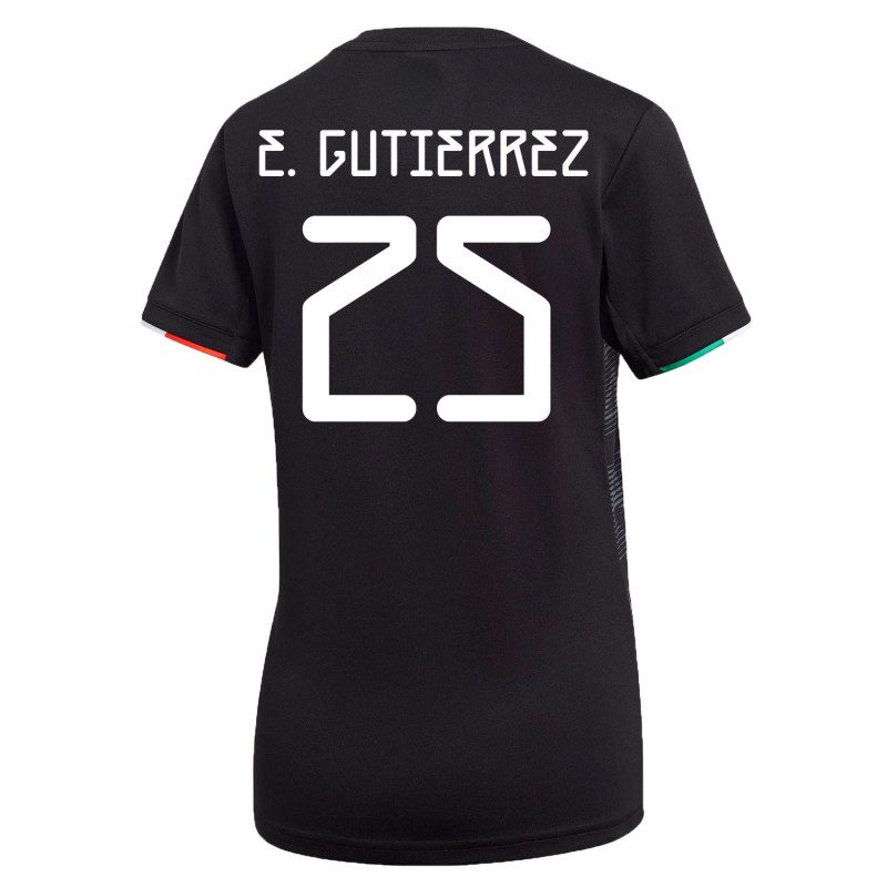 E. Gutierrez #25 Mexico Home Women's World Cup Soccer Jersey 2019