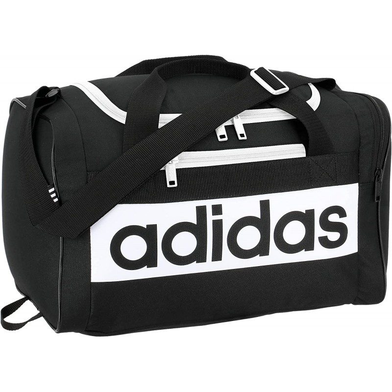adidas Court Lite Duffel Bag - Black/White - Soccer Shop USA