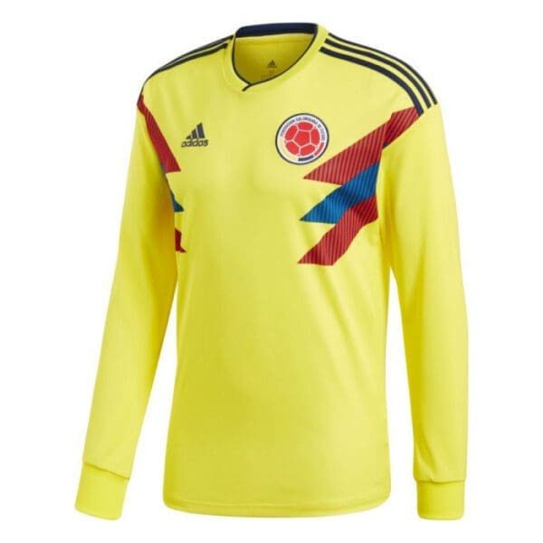 adidas Colombia Men's Long Sleeve Home Jersey WC 2018