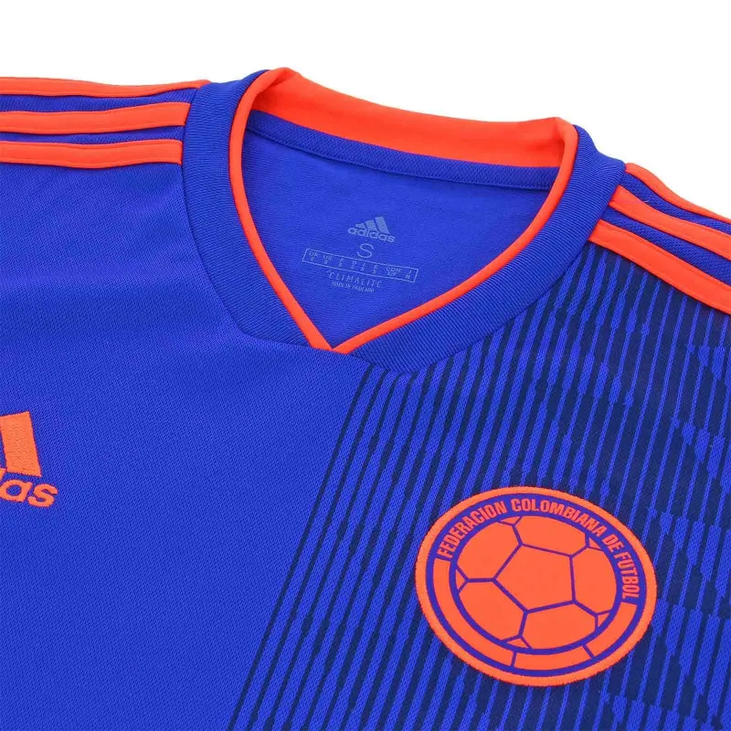adidas Colombia Mens Away Soccer Jersey 2019/20 - Blue