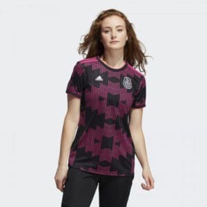 Adidas 2021-22 Mexico Youth Home Jersey - Black-Real Magenta