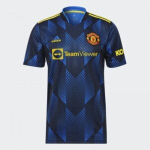 Men's Adidas Manchester United 21/22 Third Jersey - Blue - Large