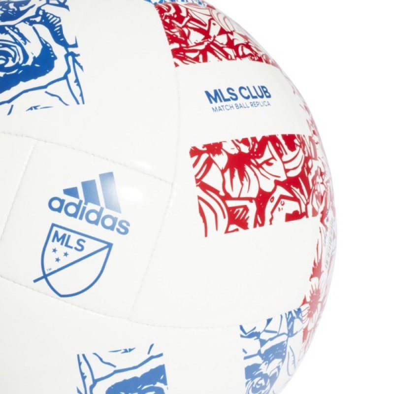 adidas 2021 MLS Training Ball - White-Grey-Blue-Red
