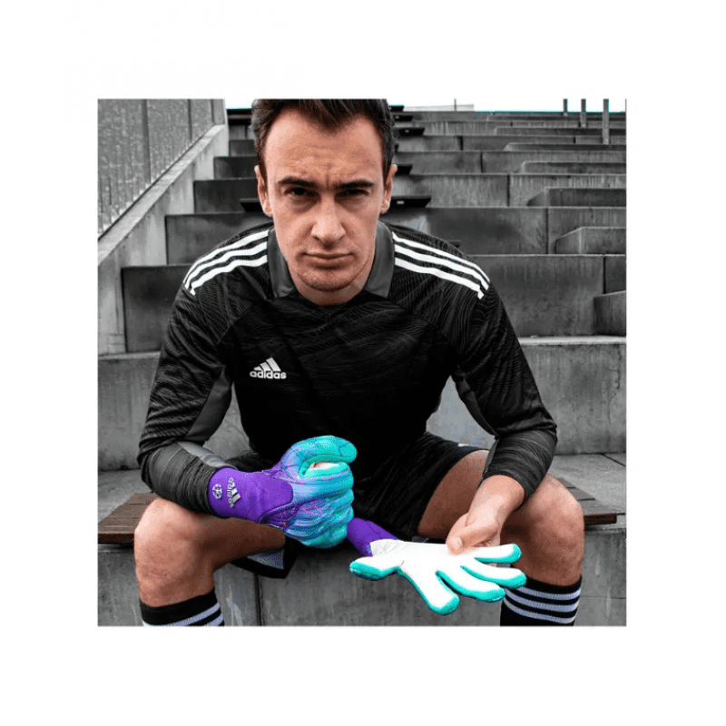 Regenachtig Beperkingen koffer adidas X Pro Goalkeeper Gloves - Collegiate Purple / Team Shock Pink / Mint  Rush / Silver Metallic - Soccer Shop USA