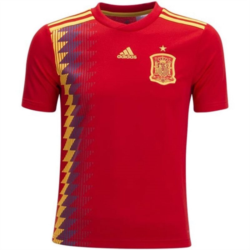 adidas Spain Youth Home Jersey World Cup Russia 2018 Soccer Shop USA