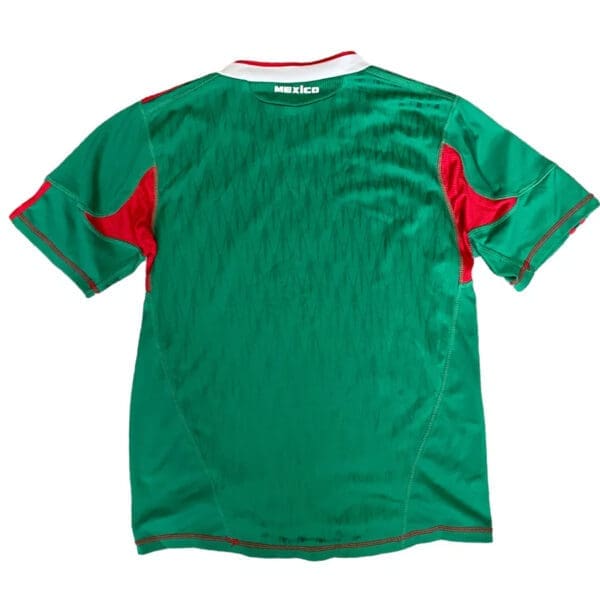 Green and red Mexico soccer jersey.