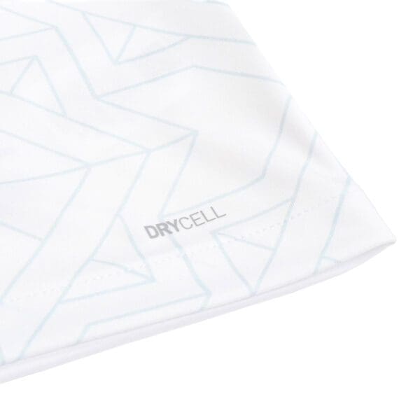 White shirt with DryCELL logo and pattern.