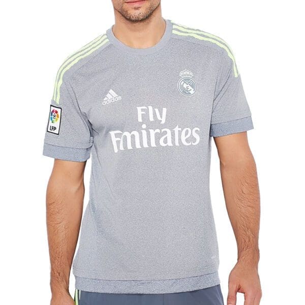 Grey Real Madrid Adidas Fly Emirates jersey.