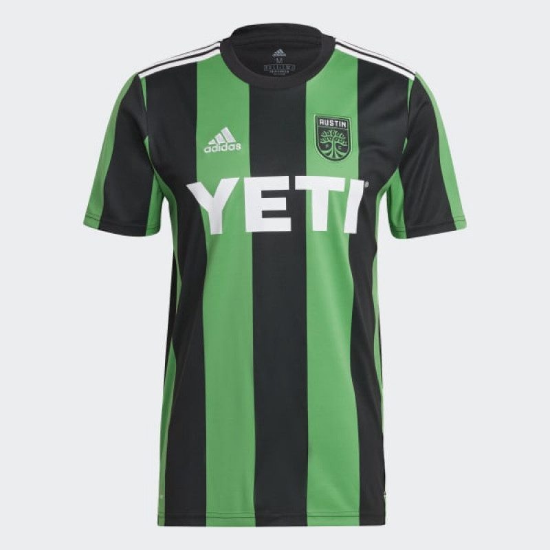 adidas Austin FC 21/22 Home Jersey Black / Real Green - Soccer Shop USA