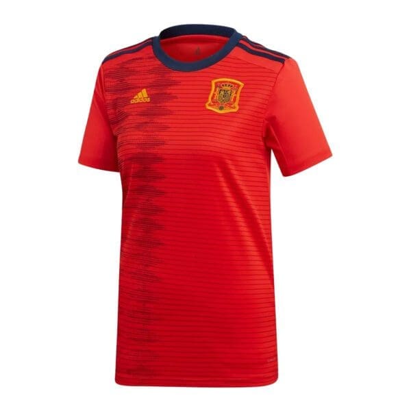 Spain Adidas red soccer jersey