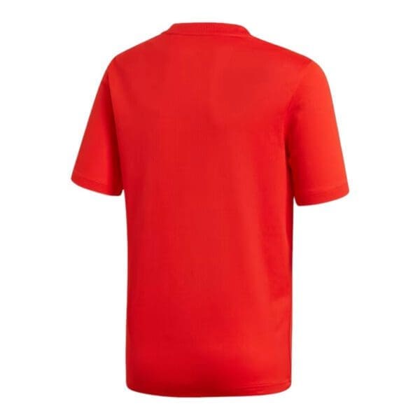 Red Adidas short-sleeve t-shirt