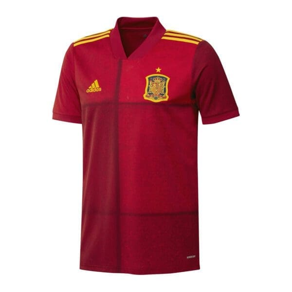 Spain soccer jersey with Adidas logo.