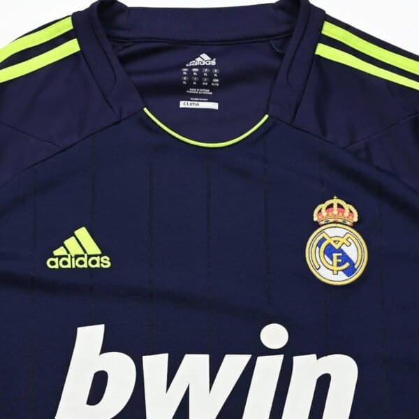 Real Madrid soccer jersey with bwin sponsor.