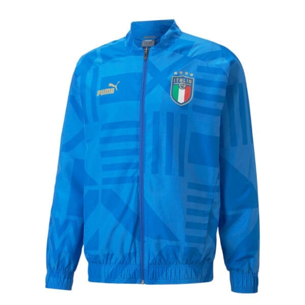 Blue Puma Italia soccer jacket