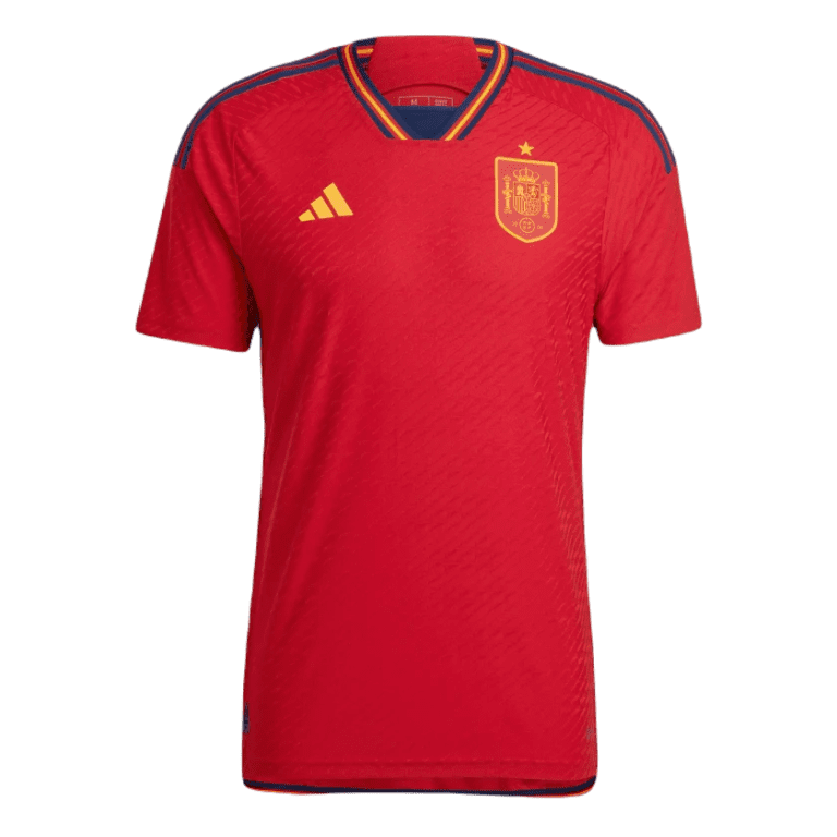 adidas Spain World Cup 22 Home Authentic Men's Jersey Soccer Shop USA