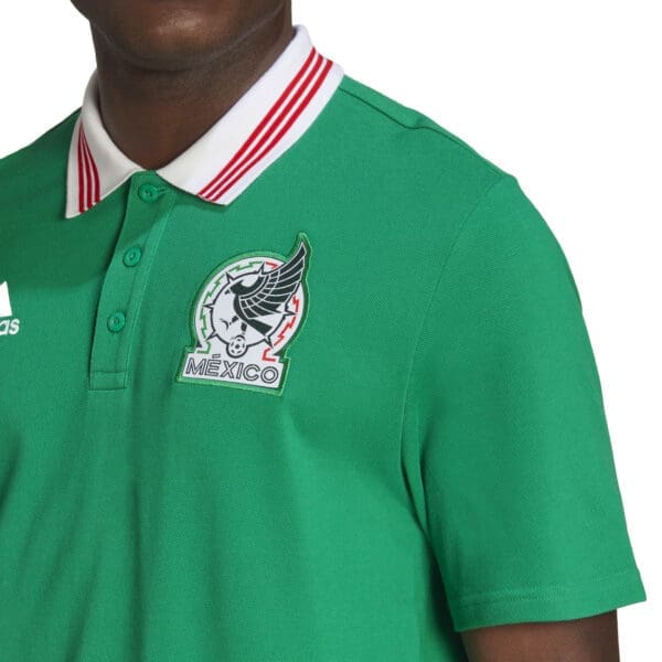 Green Mexico soccer jersey polo shirt