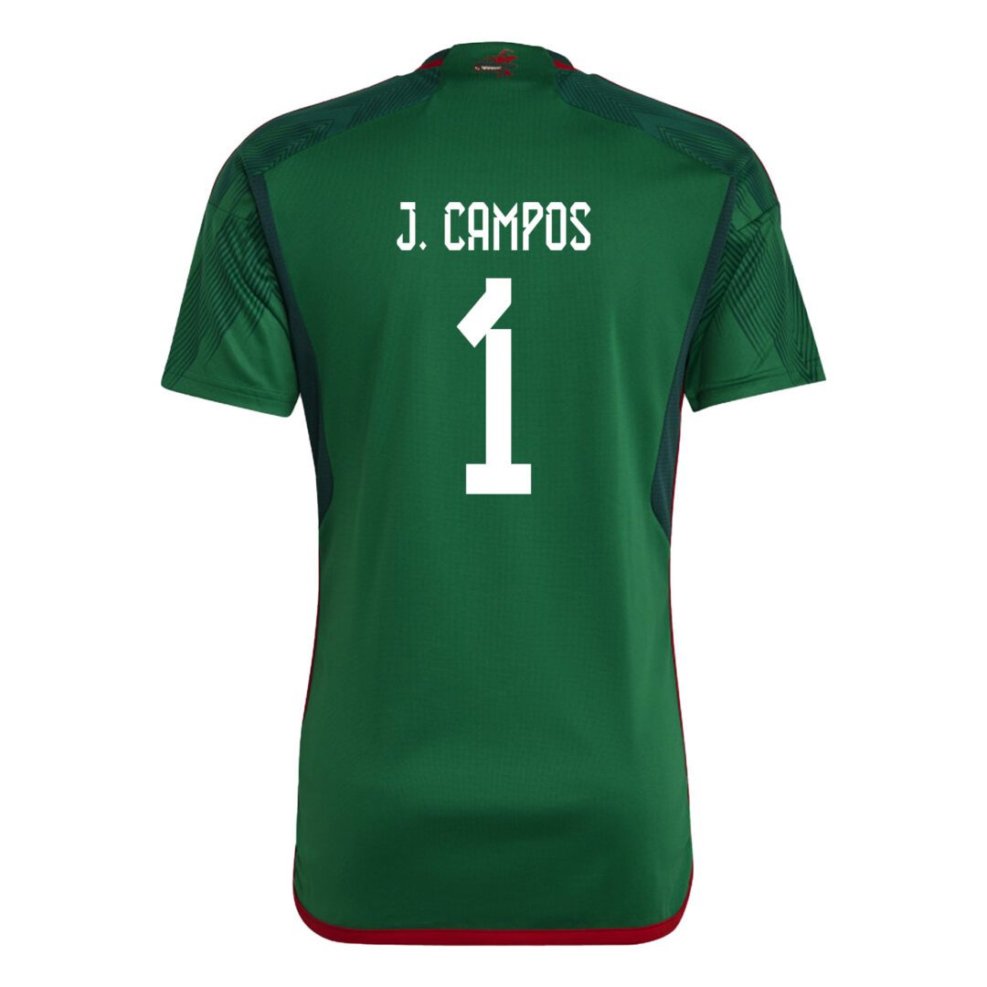 Mexico No1 Campos Home Long Sleeves Soccer Country Jersey