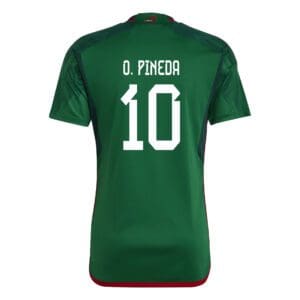 Mexicana Home Mexico Soccer Jersey 2022 World Cup Home Jersey + Soccer Shorts, Size: Youth Large (10-11)