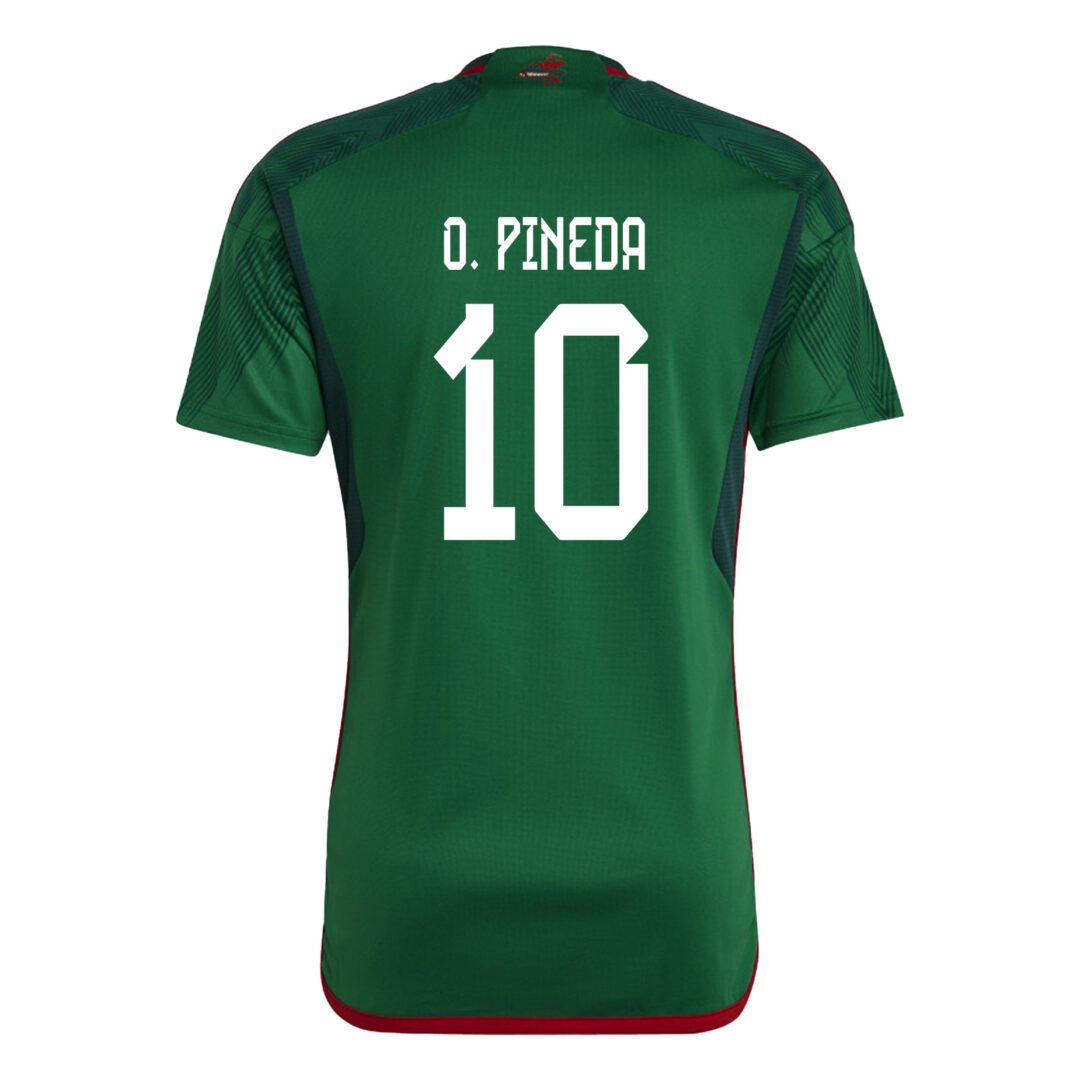 O. Pineda #10 Mexico Home World Cup 2022 Jersey - Soccer Shop USA