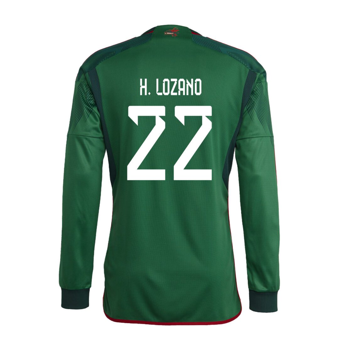 Mexico No20 Duenas Home Long Sleeves Soccer Country Jersey