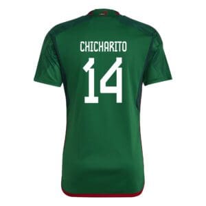 Chicharito #14 Mexico Home Men's World Cup Soccer Jersey022/23