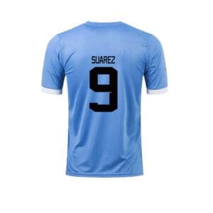  L. Suarez #9 Uruguay Home Men's World Cup Soccer