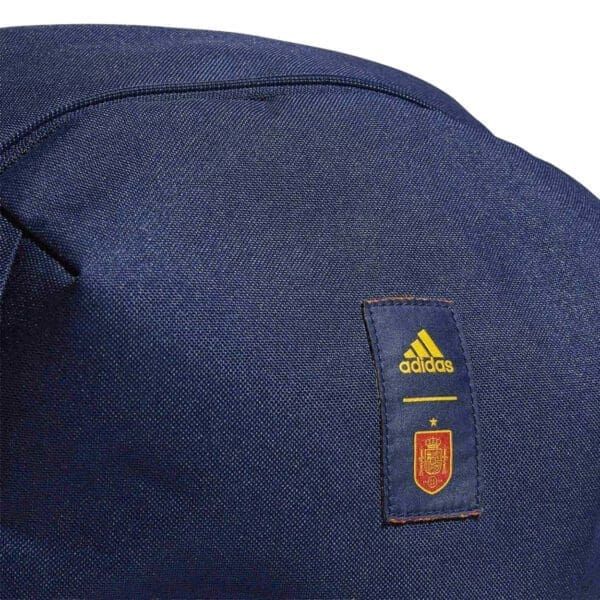 Blue Adidas backpack with Spain crest.