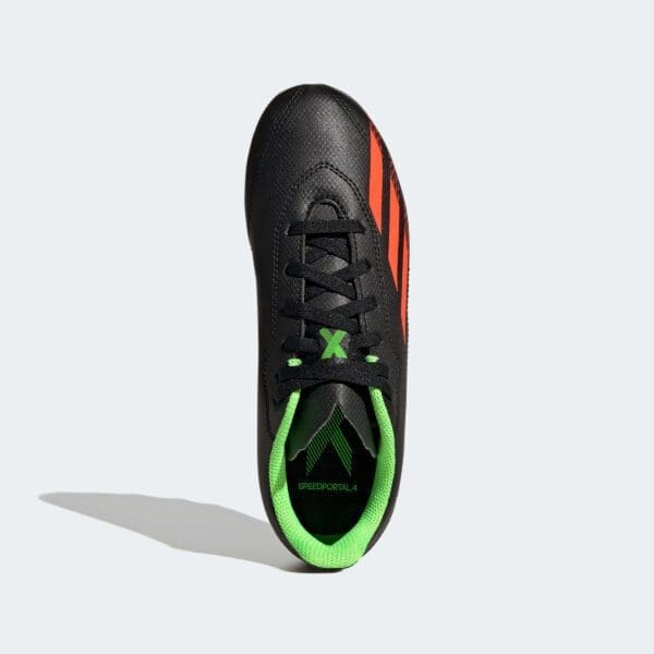 adidas X Speedportal .4 Youth Firm Ground (Black/Solar Red) - Image 3