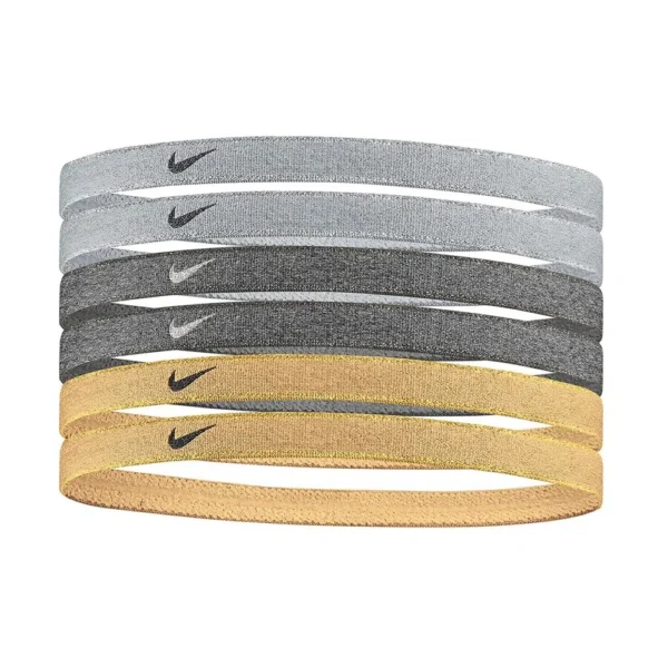 Nike Headbands - Gray/Black/Gold