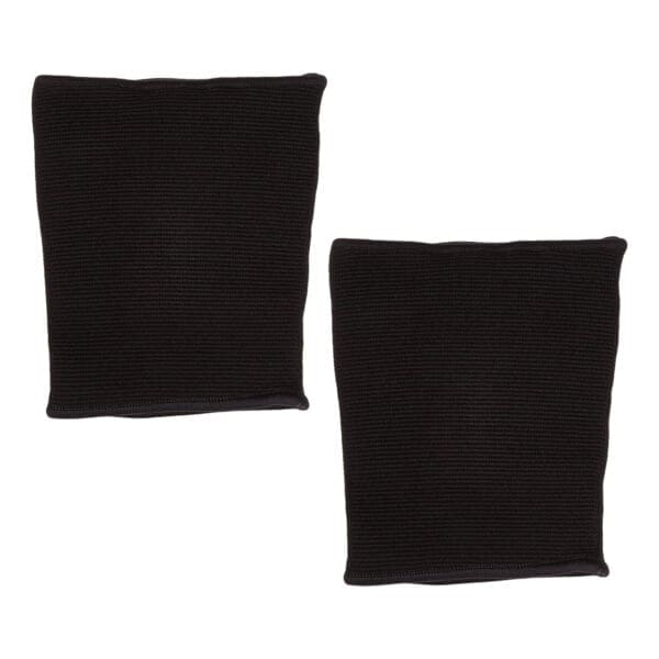 Pair of black knee support pads.