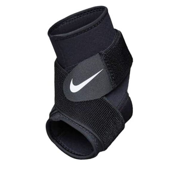 Black Nike ankle support brace.