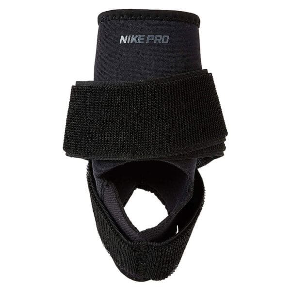 Black Nike Pro ankle brace with velcro.