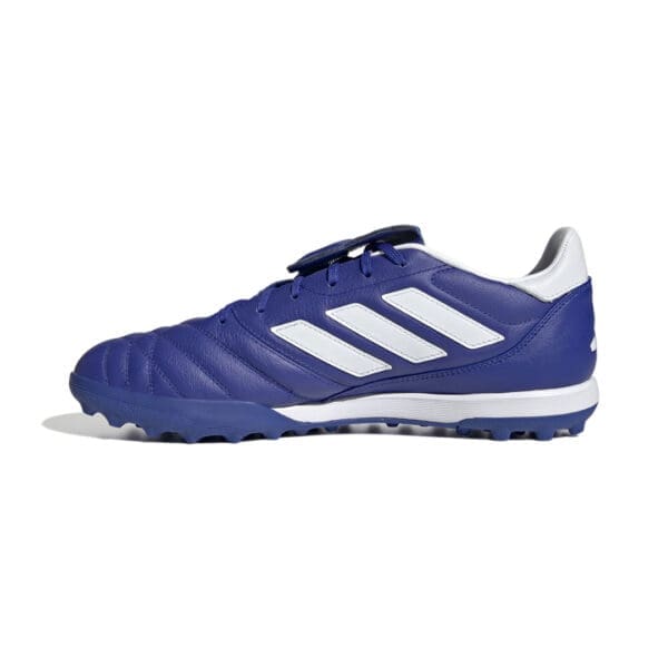 Blue Adidas Copa Sense.4 TF football boots.