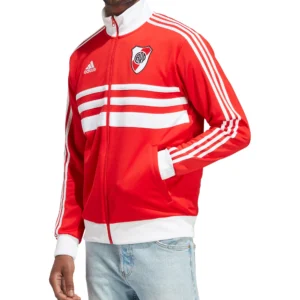 Parlamento estudiar Pera adidas River Plate 3-Stripe Track Jacket - Red - Soccer Shop USA