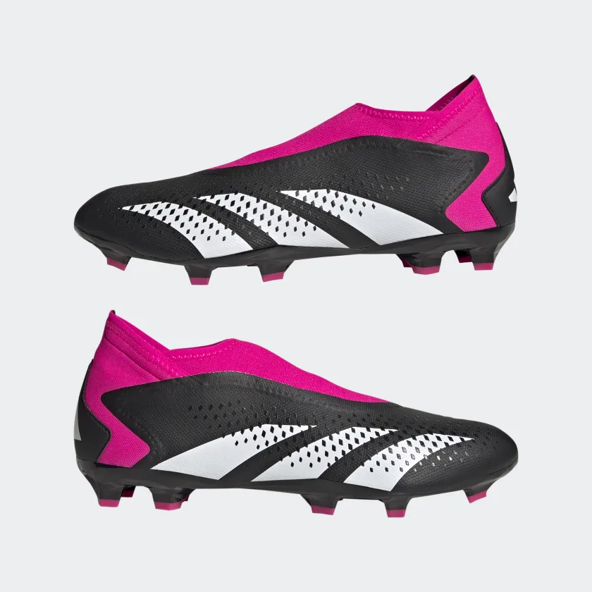 2 Black White Soccer Predator / Cloud adidas - USA / Firm Core Shop Ground Accuracy.3 Team - Pink Laceless Shock
