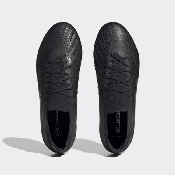 adidas Predator Accuracy.1 Low Firm Ground - Core Black / Core Black / Cloud White - Image 3