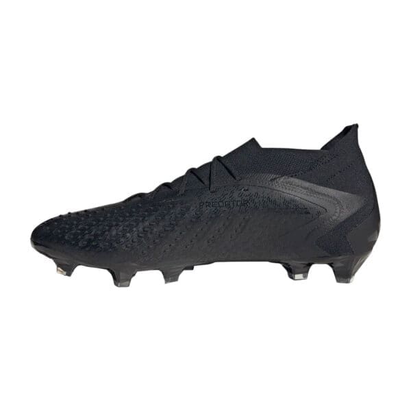 Black Adidas Predator soccer cleats.