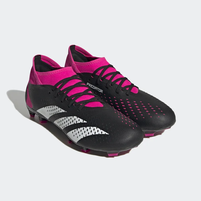 - adidas Team Shock Soccer Accuracy.3 / Core Ground 2 Shop Black - USA Pink Firm / Cloud White Predator