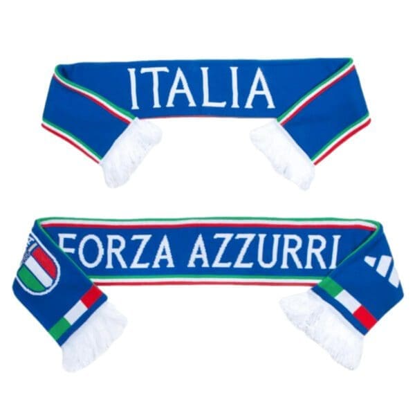 adidas Italy Football Scarf 2023 (Blue/White) - Image 2