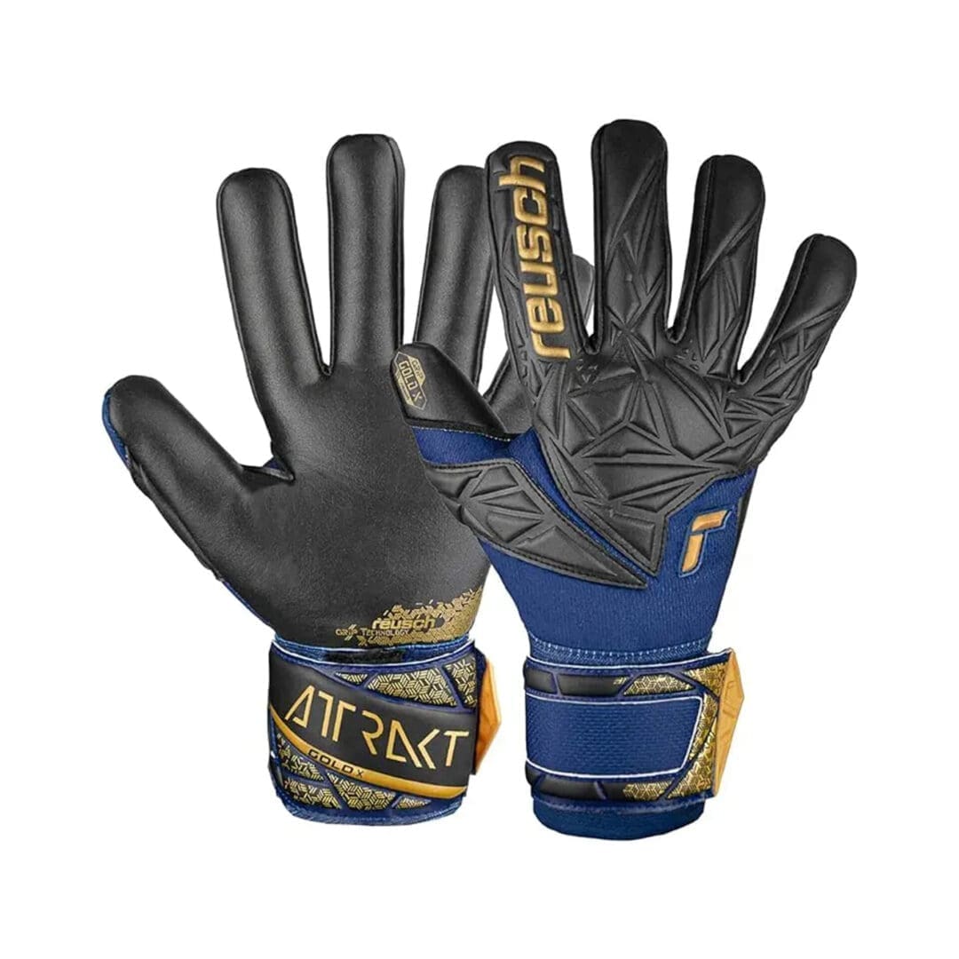 HHH Pro Series Negative Cut Goalkeeper Gloves – German Latex, Cyan Blue, Size 7 (Adult/Youth)