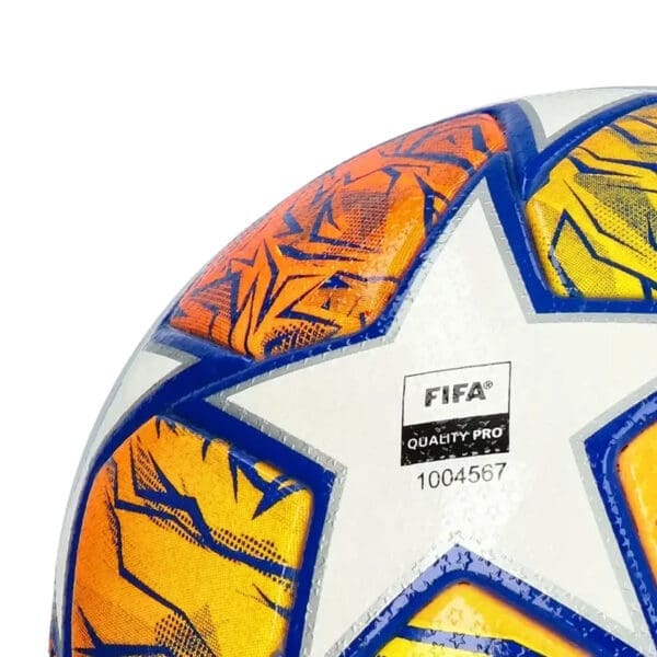 FIFA Quality Pro soccer ball close-up.