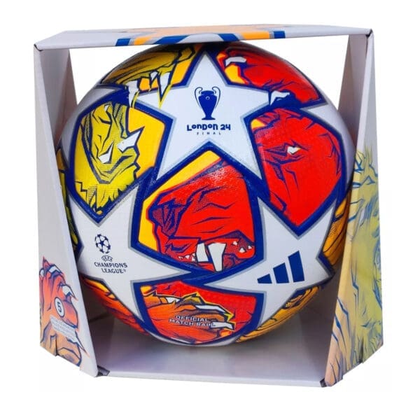 Champions League Official Match Ball in box.