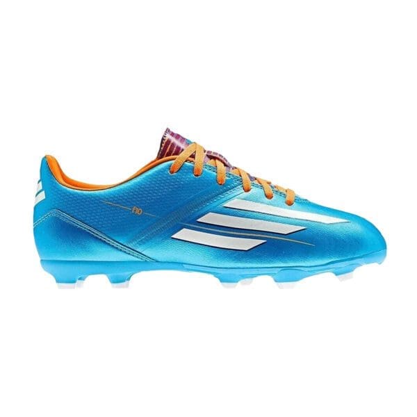 adidas F10 Youth TRX Firm Ground Shoes (Blue / Orange)