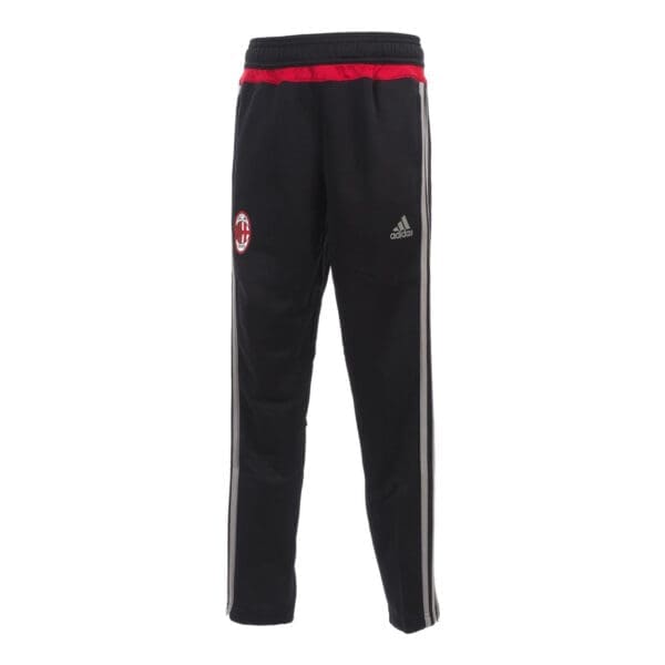 Black Adidas AC Milan sweatpants.