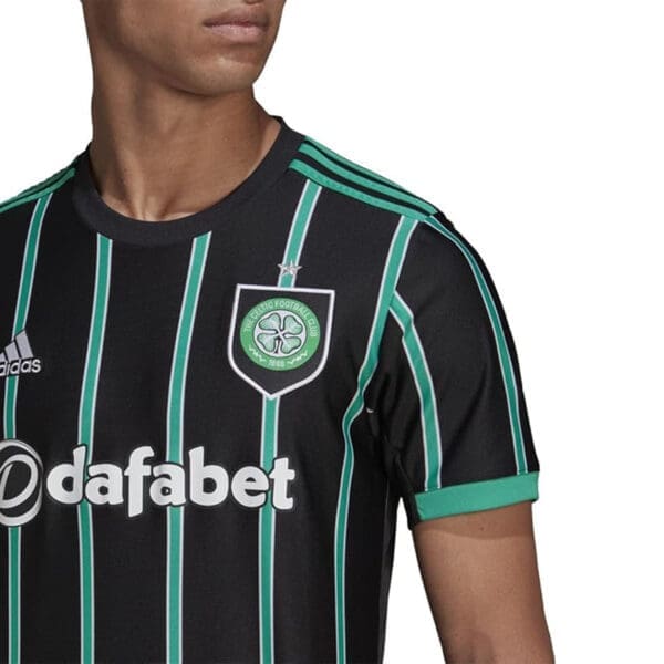 Celtic FC soccer jersey with sponsor logo.