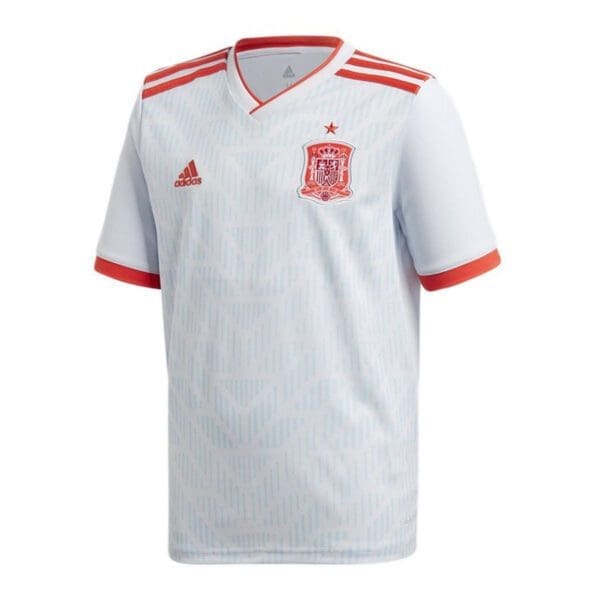 Spain soccer jersey with Adidas logo.