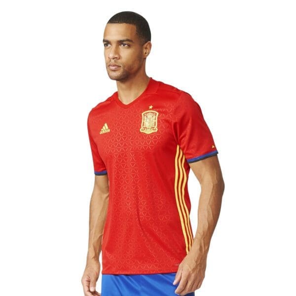 adidas Spain Men's Authentic Home Jersey Euro 2016 - Image 2